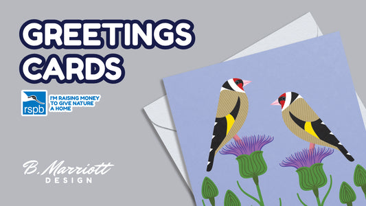 More RSPB-Supporting Greetings Cards Now Available From B. Marriott Design
