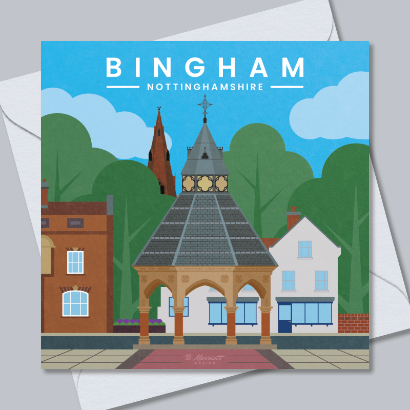 Bingham, Nottinghamshire Greetings Card