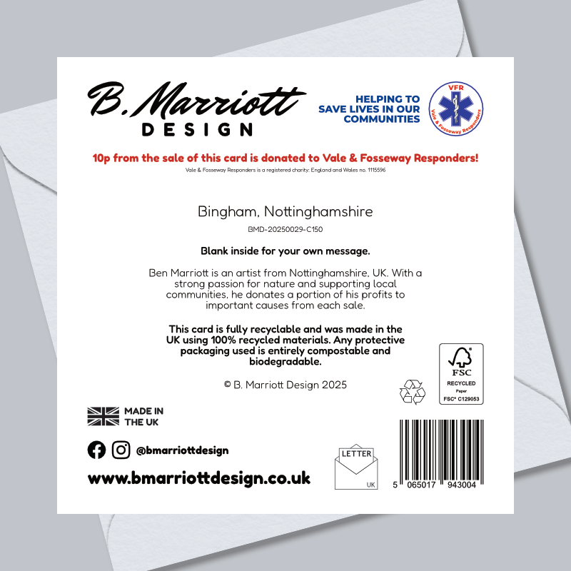 Bingham, Nottinghamshire Greetings Card