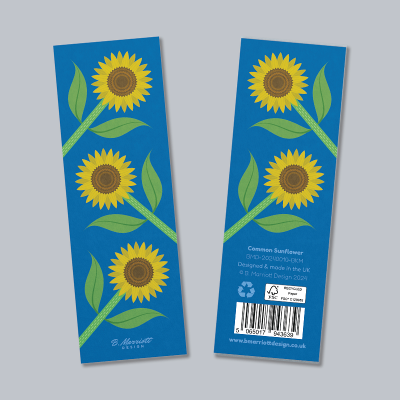 Common Sunflower Bookmark
