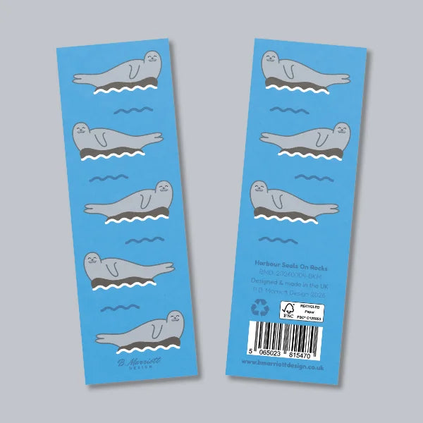 Harbour Seals On Rocks Bookmark