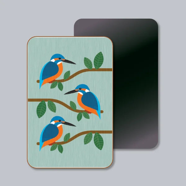 Kingfishers Perching Magnet