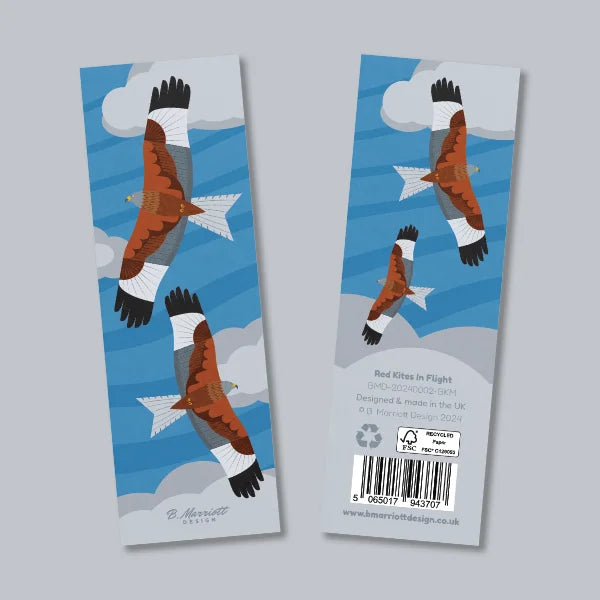 Red Kites In Flight Bookmark
