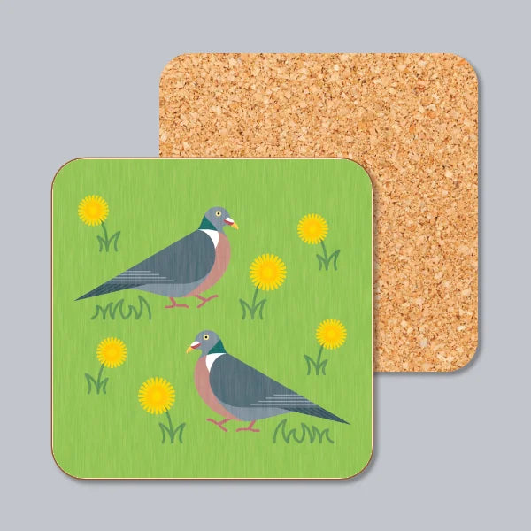 Woodpigeons On The Grass Coaster