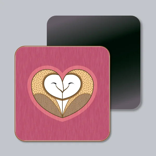 Barn Owls Cuddling Magnet