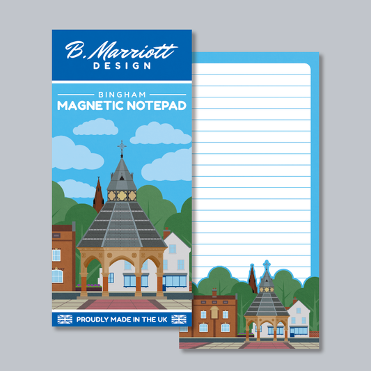Bingham, Nottinghamshire Magnetic Notepad