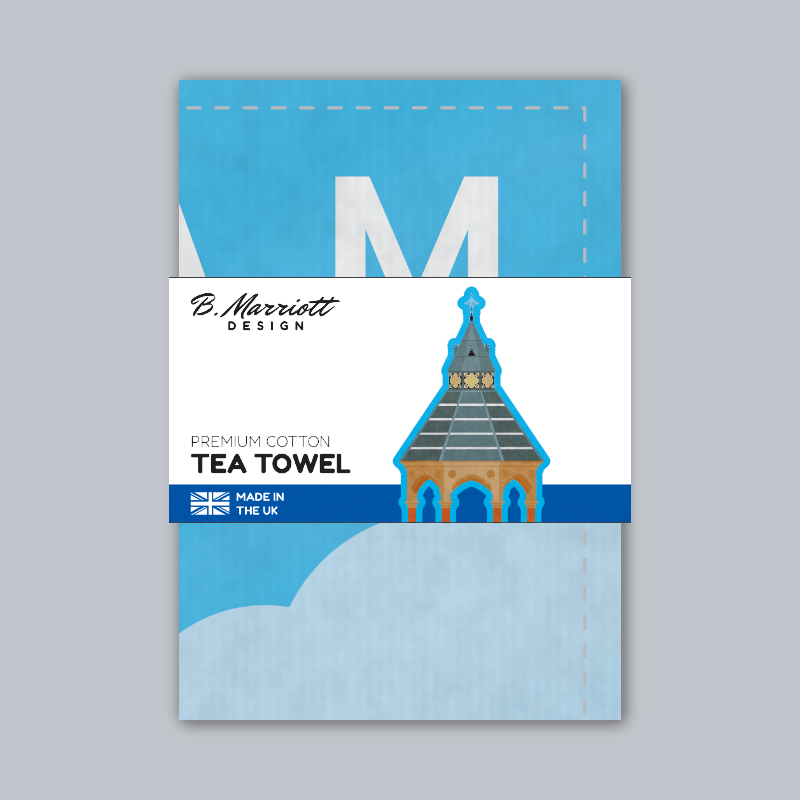 Bingham, Nottinghamshire Tea Towel