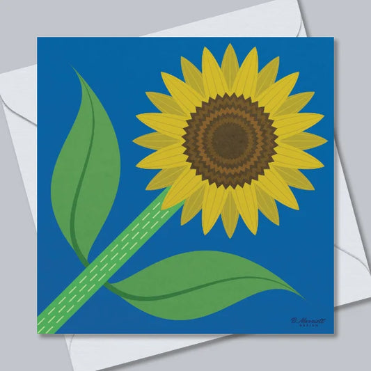Common Sunflower Greetings Card