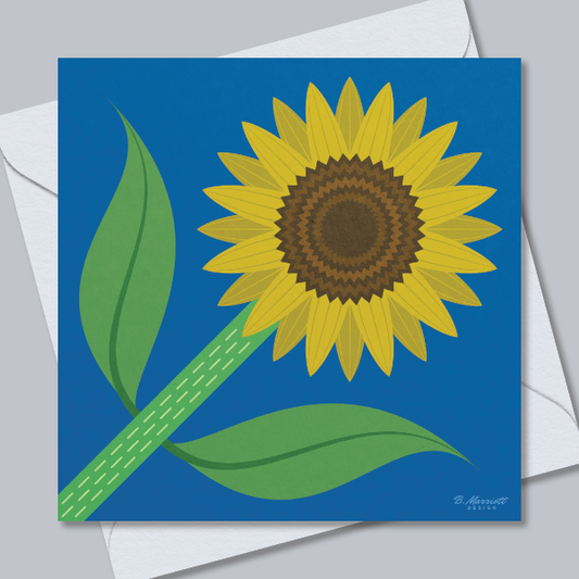 Common Sunflower Greetings Card