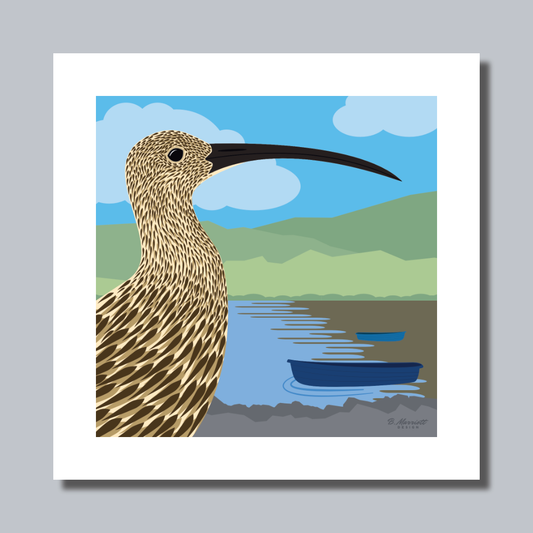 Curlew On The Estuary Art Print