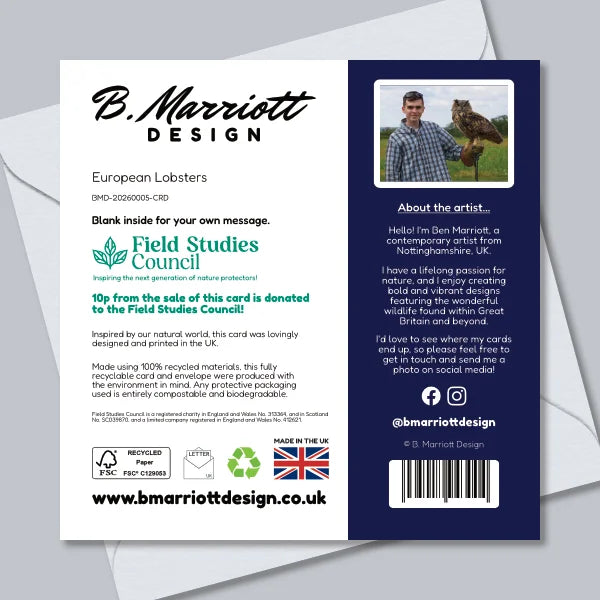 European Lobsters Greetings Card