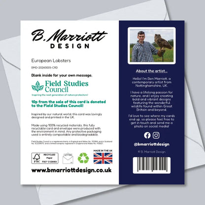 European Lobsters Greetings Card