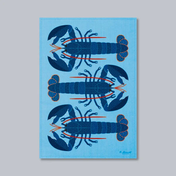 European Lobsters Tea Towel