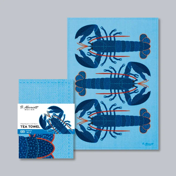 European Lobsters Tea Towel