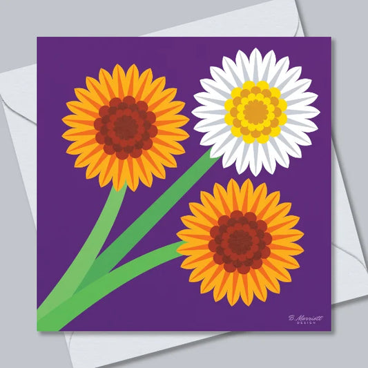 Gerbera Daisies Greetings Card