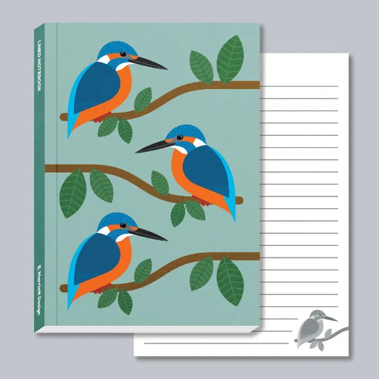 Kingfishers Perching A6 Pocket Notebook