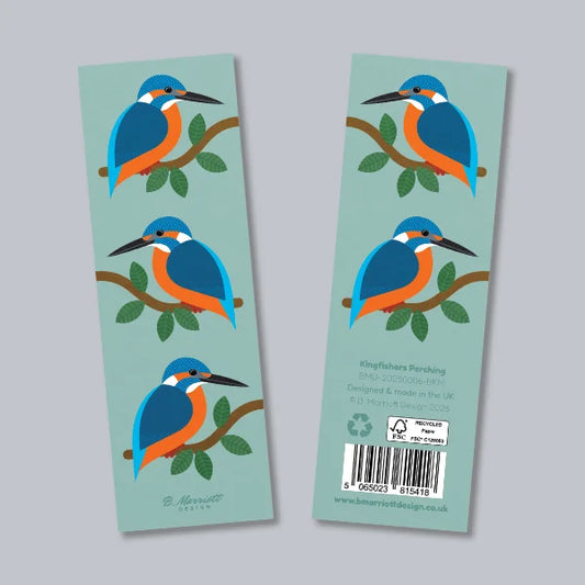Kingfishers Perching Bookmark
