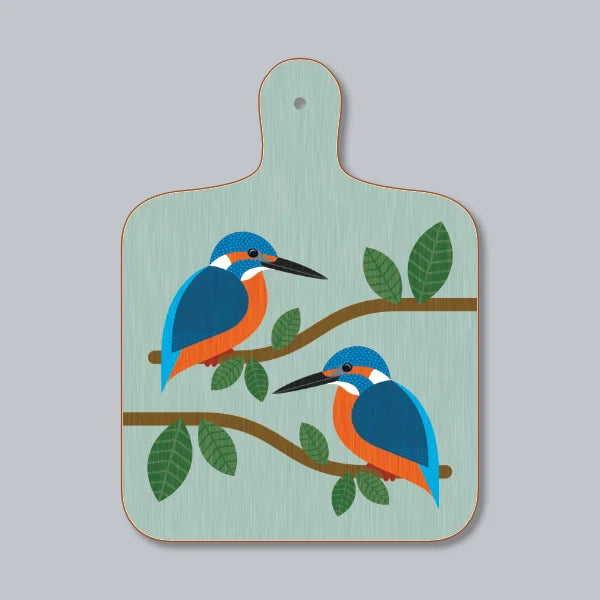 Kingfishers Perching Chopping Board