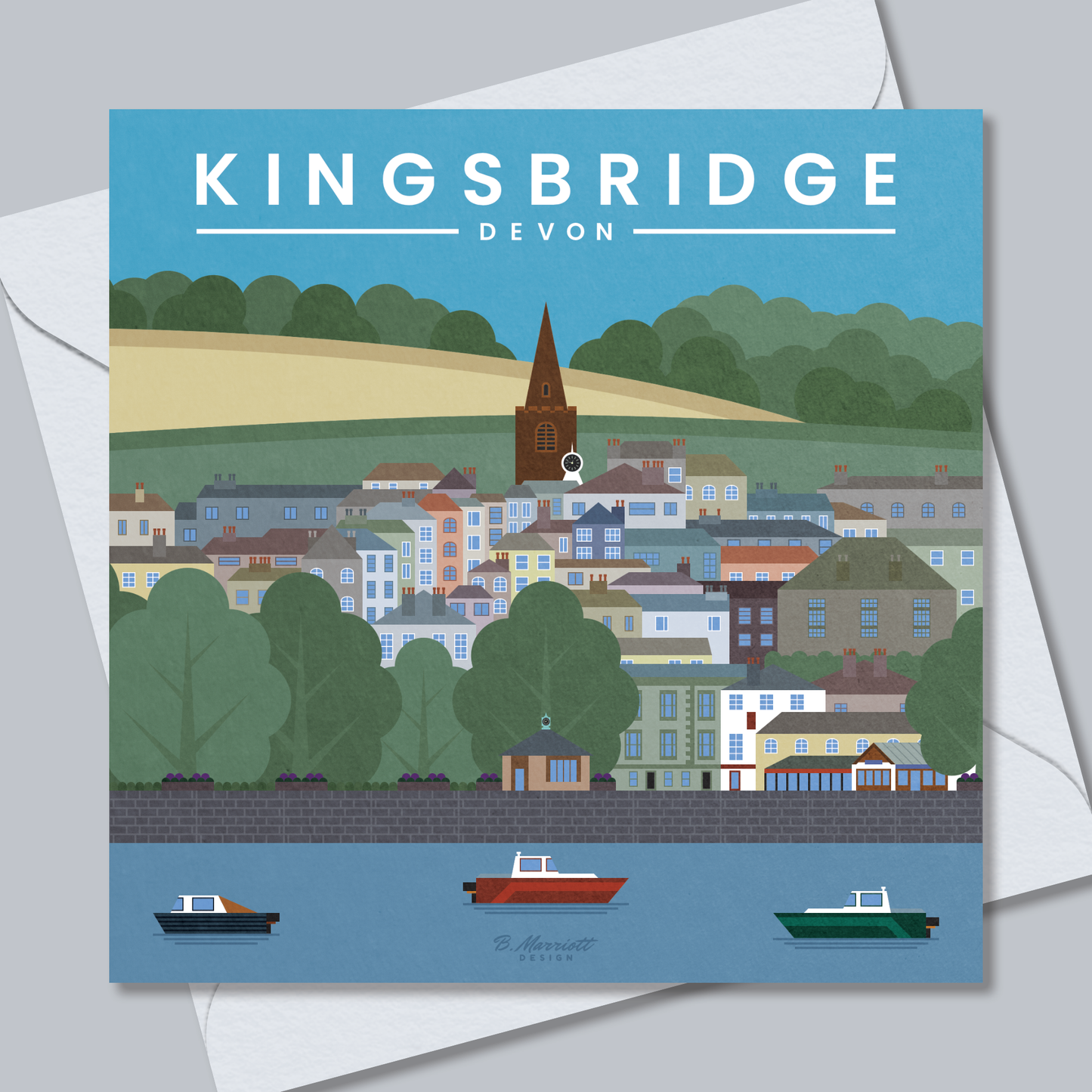 Kingsbridge, Devon Greetings Card