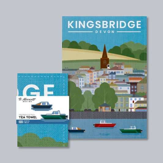 Kingsbridge, Devon Tea Towel