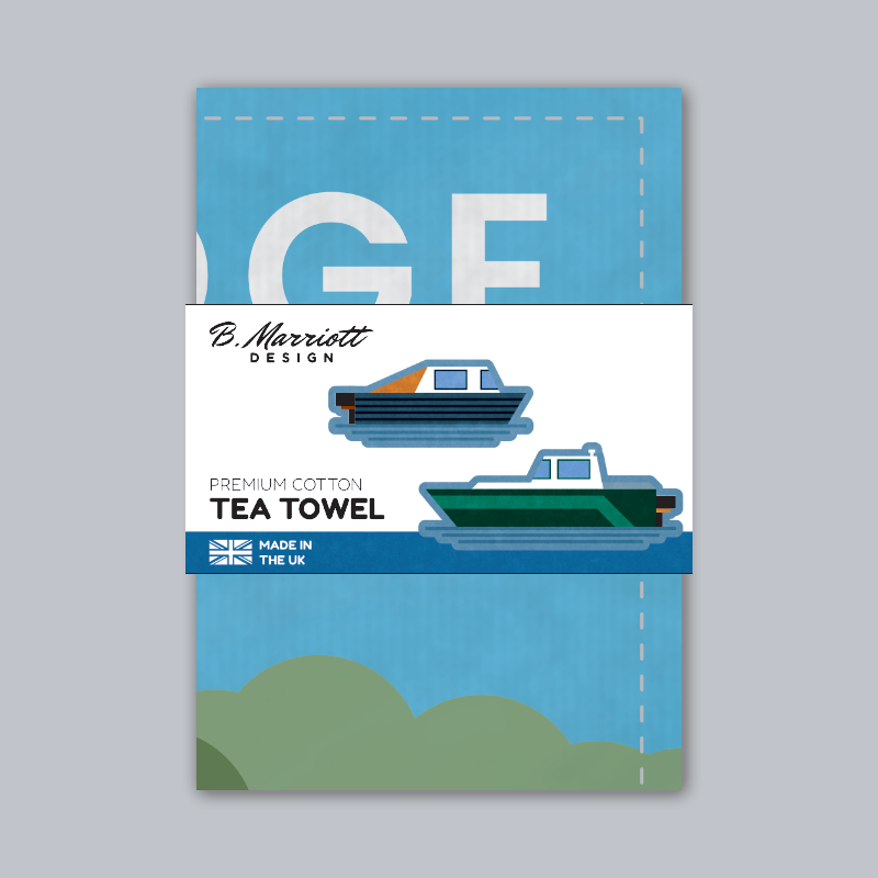 Kingsbridge, Devon Tea Towel