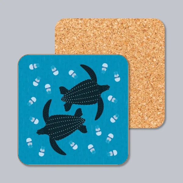 Leatherback Turtles & Jellyfish Coaster