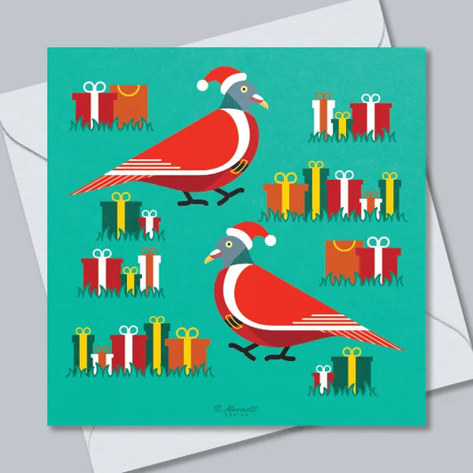 Pigeons & Presents Greetings Card