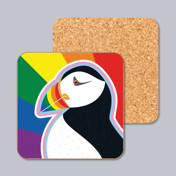 Pride Puffin Coaster