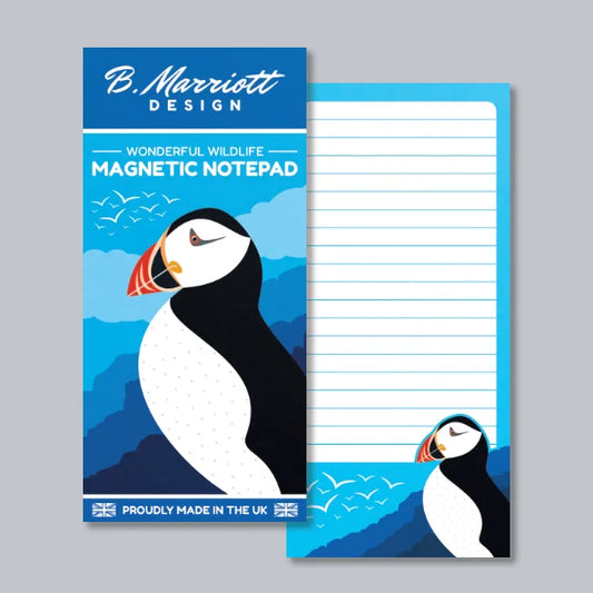 Puffin On The Cliffs Magnetic Notepad