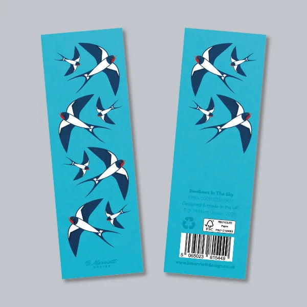 Swallows In The Sky Bookmark